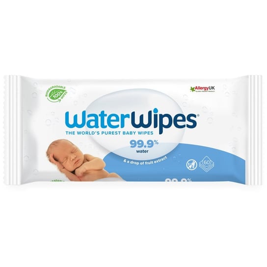 Water Wipes Baby Wipes delikatne nawilżane chusteczki dla dzieci 60 szt. Inna marka