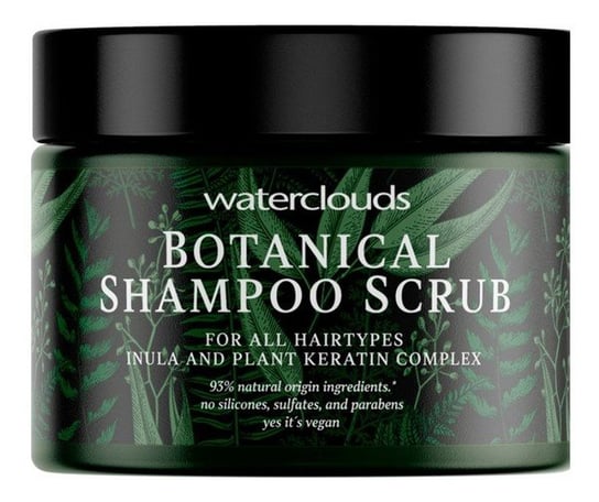 Waterclouds, Botanical Shampoo Scrub, Kremowy szampon peelingujący do każdego rodzaju włosów, 200 ml Waterclouds