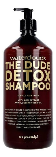 Waterclouds, The Dude Detox, Szampon oczyszczający do każdego rodzaju włosów, 1000 ml Waterclouds