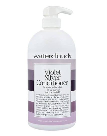 Waterclouds Violet Silver Conditioner, Odżywka z Pigmentem do Włosów Blond i Siwych, 1000ml Waterclouds