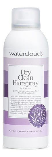 Waterclouds, Violet Silver Dry Clean Hairspray, Suchy szampon neutralizujący ciepłe odcienie blond włosów, 200 ml Waterclouds
