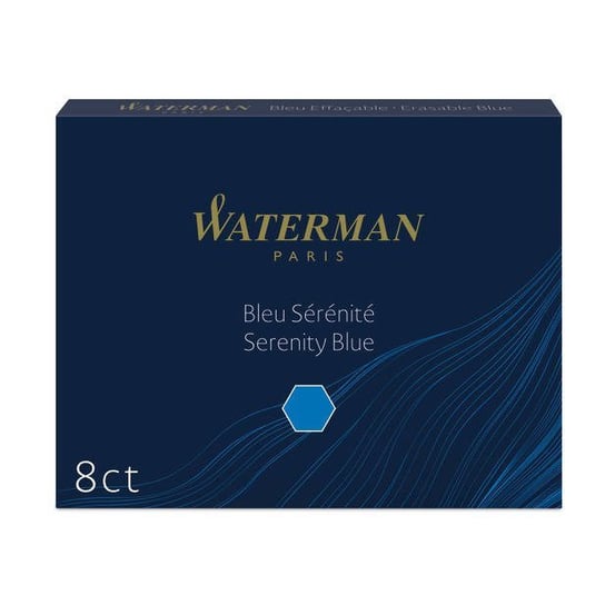 Waterman Cartridge Long, naboje atrament Blue 8x WATERMAN
