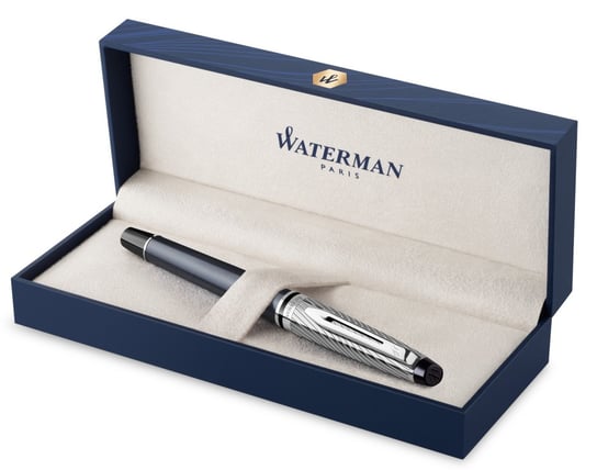 Waterman Expert Deluxe Pióro Wieczne F Szary Stalówka F WATERMAN