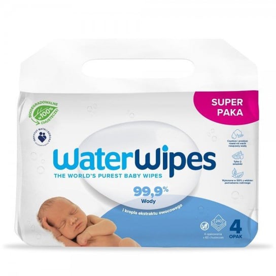 WaterWipes Chusteczki nawilżane dla dzieci 240 sztuk WaterWipes