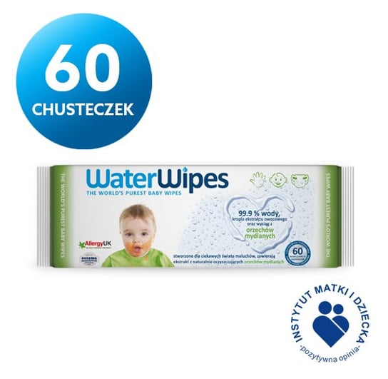 WaterWipes Chusteczki Soapberry nawilżane wodne dla dzieci 60 szt. WaterWipes