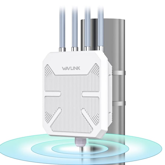 Wavlink Wifi6 Outdoor Wireless Access Point/Wlan Repeater/Router Dual Band 2.4G 5G Ax1800M Mesh Extender Z Antenami Poe/4X8Dbi / Obudowa Chroniąca Przed Warunkami Atmosferycznymi Ip67 Inna marka