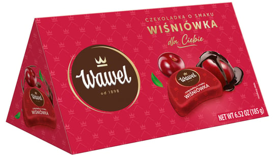 Wawel, bombonierka czekoladki nadziewane o smaku wiśniówki, 185 g Wawel