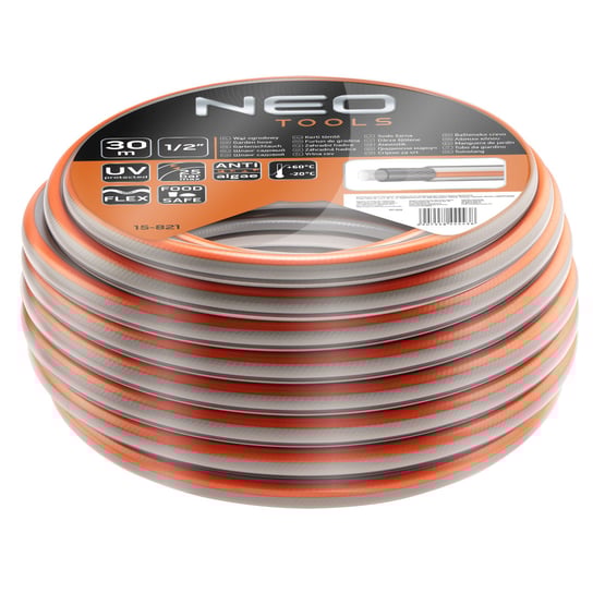 Wąż ogrodowy 1/2" x 30m, 4-warstwowy NEO OPTIMA, NEO 15-821 NEO TOOLS