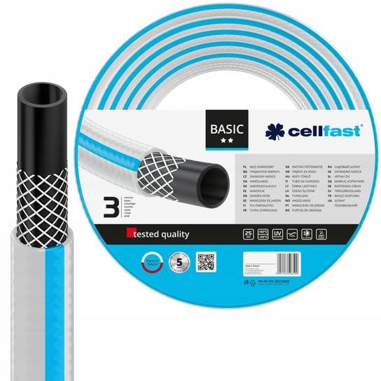Wąż ogrodowy CELLFAST Basic, 1", 10 m Cellfast