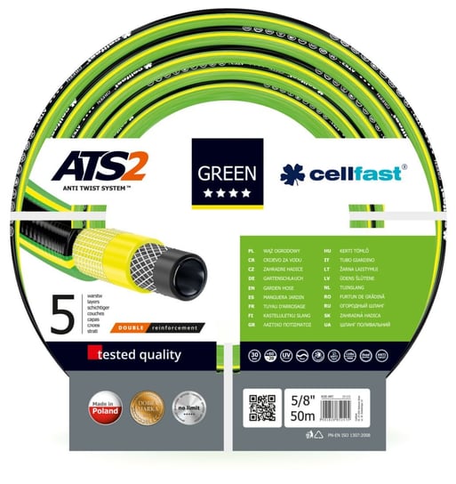 Wąż ogrodowy CELLFAST Green ATS2 15111, 5/8", 50 m Cellfast