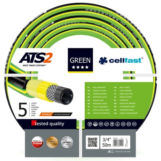 Wąż ogrodowy CELLFAST Green ATS2 15121, 3/4", 50 m Cellfast