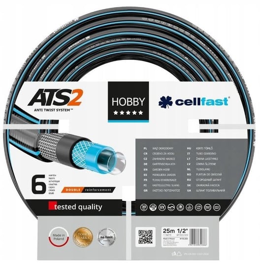 Wąż ogrodowy CELLFAST Hobby ATS2 16-220, 3/4", 25 m Cellfast