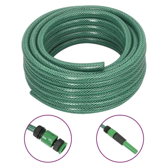 Wąż ogrodowy PVC 10m, złączki, zielony Inna marka