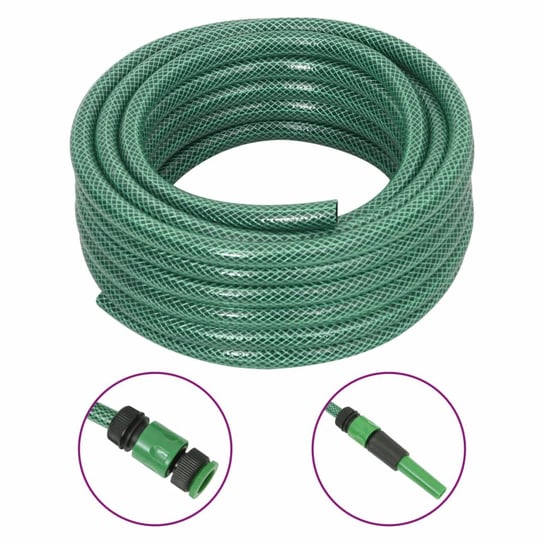 Wąż ogrodowy PVC 30m, złączki, zielony Inna marka