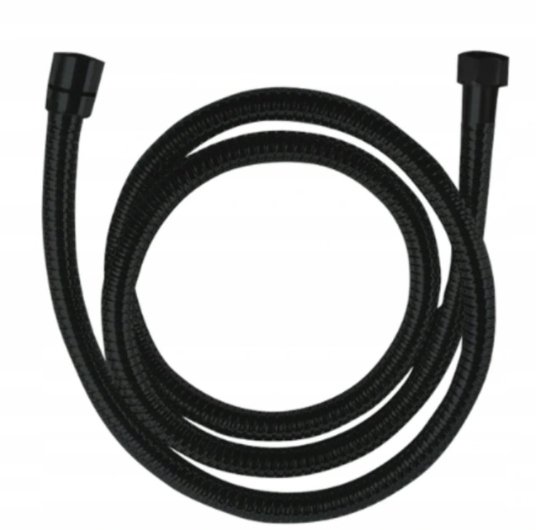 Wąż Prysznicowy Rozciągliwy Arno 150-180cm Czarny KUCHINOX