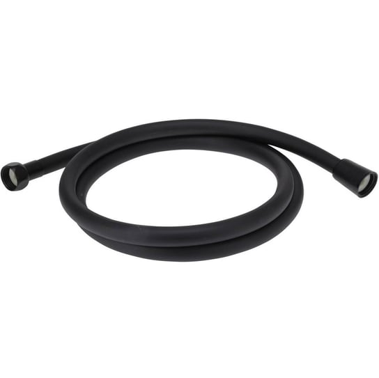 Wąż prysznicowy wannowy, czarny, PCV, 150 cm, gwint 1/2 Bathroom Solutions