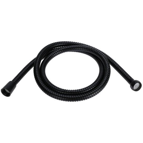 Wąż prysznicowy wannowy, czarny, stal nierdzewna, 150 cm, gwint 1/2 Bathroom Solutions