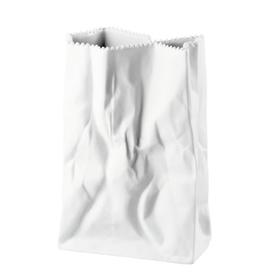 Wazon 18 cm Biały Paper Bag Matowy Rosenthal