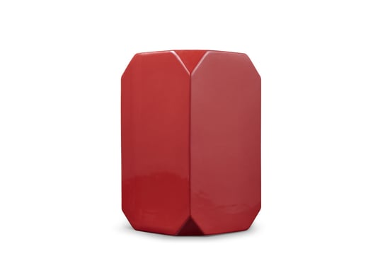 Wazon APARI czerwony / h25 / ceramika Konsimo