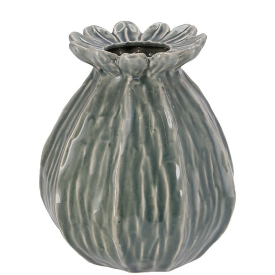 Wazon ceramiczny Dalia, ciemnozielony, 13x15 cm Vosteen