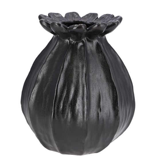 Wazon ceramiczny Dalia, czarny, 13x15 cm Vosteen