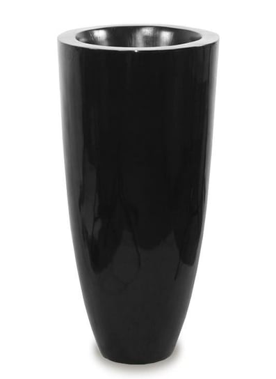 Wazon ceramiczny Evora, czarny, 36,5x36,5x91 cm Pigmejka