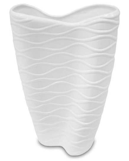 Wazon ceramiczny Spark, biały, 19x8x28 cm Pigmejka