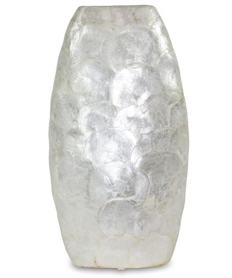 Wazon ceramiczny z masy perłowej Silesia, szary, 19x9x36 cm Pigmejka