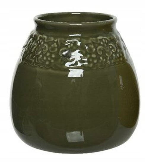 Wazon dekoracyjny ceramiczny zielony 21 cm Kaemingk
