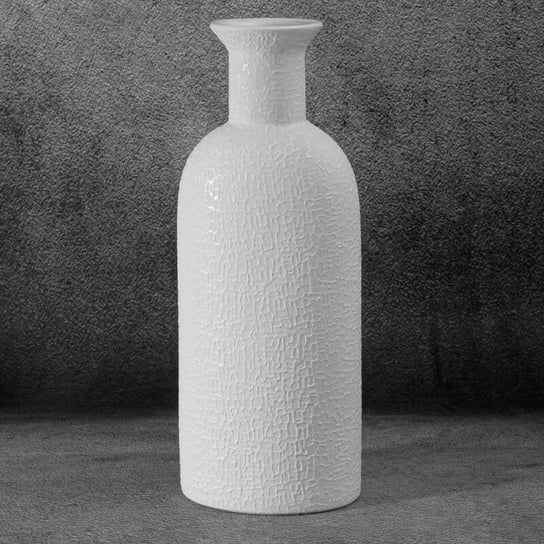 Wazon Dekoracyjny Riso 16X11X40Cm Biały Eurofirany