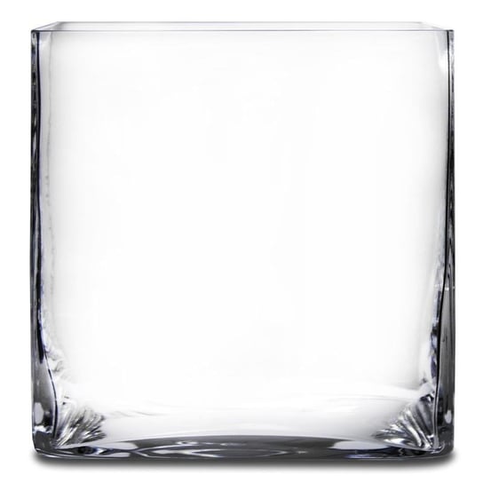 Wazon dekoracyjny, szklany,15x15x15 cm Pigmejka