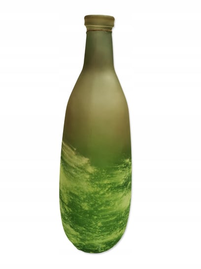 Wazon dekoracyjny szklany na kwiaty zielony 75 cm Kaemingk