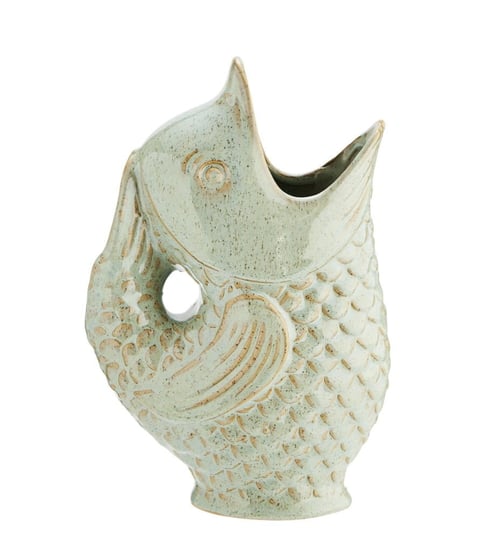 Wazon Fish, ryba, ceramika, boho, 23,5 cm (HY16477-24) Madam Stoltz