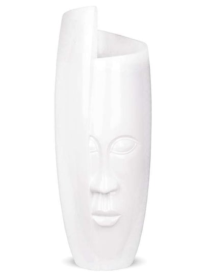 Wazon ludzka twarz biały 111x40x40 cm Art-Pol