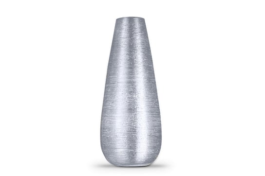 Wazon MOLIS srebrny / Ø14/ h32 cm / ceramika Konsimo