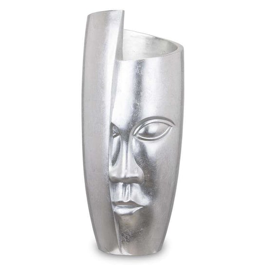 Wazon z twarzą tworzywo sztuczne srebrny H111cm Art-Pol