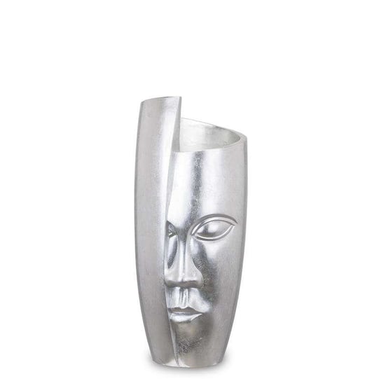 Wazon z twarzą tworzywo sztuczne srebrny H72cm Art-Pol