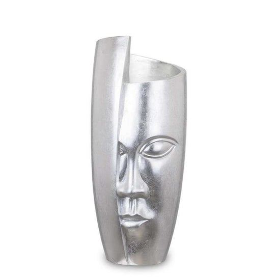 Wazon z twarzą tworzywo sztuczne srebrny H90cm Art-Pol