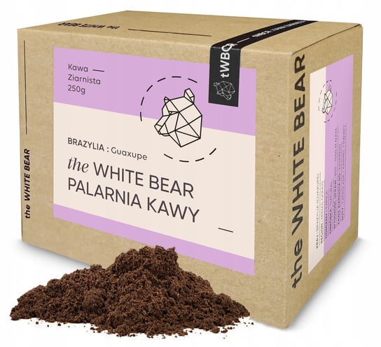 WBC FIOLETOWA kawa mielona Brazylia Guaxupe 250g M.PRZELEWOWE White Bear Coffee