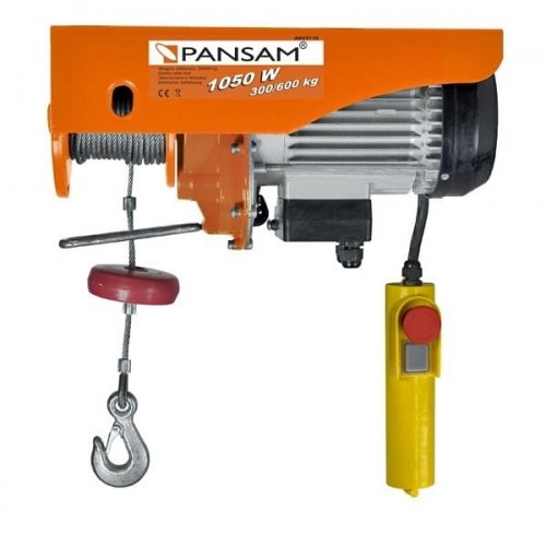 Wciągarka elektryczna, wciągnik A045110 PANSAM 300/600kg, 1050W, linkowa Pansam