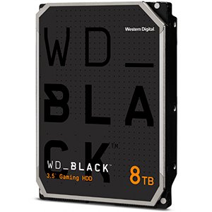 WD_BLACK Wewnętrzny dysk twardy 3,5 cala o pojemności 8 TB — klasa 7200 obr./min, SATA 6 Gb/s, 128 MB pamięci podręcznej, 5 lat gwarancji PlatinumGames