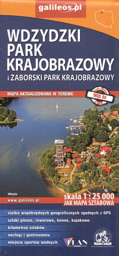 Wdzydzki Park Krajobrazowy i Zaborski Park Krajobrazowy. Mapa 1:25 000 Opracowanie zbiorowe