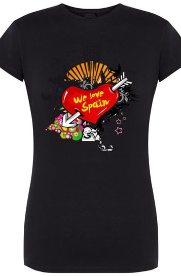 We Love Spain Damski T-Shirt Modny Nadruk r.L Inna marka