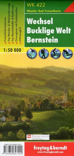 Wechsel, Bucklige Welt, Bernstein. Mapa 1:50 000 Freytag & Berndt