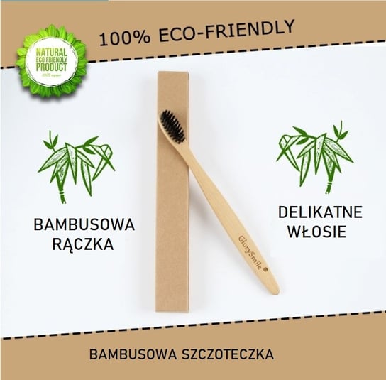 Wegańska ekologiczna szczoteczka bambusowa GlorySmile GlorySmile