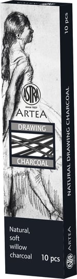 Węgiel naturalny rysunkowy Astra Artea 10 sztuk 3-6 mm Astra
