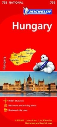 Węgry. Mapa Michelin Opracowanie zbiorowe