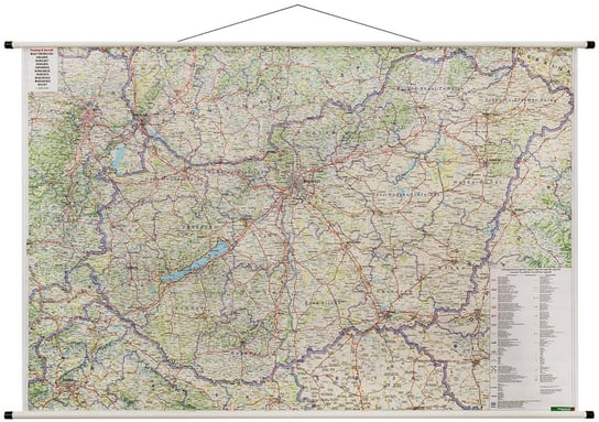 Węgry mapa ścienna samochodowa 1:400 000, Freytag&Berndt Freytag&Berndt