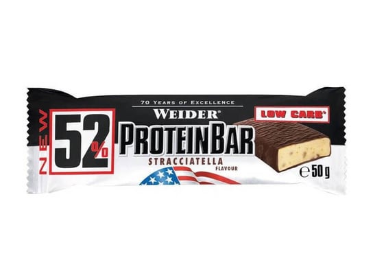 Weider, Batonik proteinowy, Protein Bar 52%, mleczna czekolada, 50 g Weider