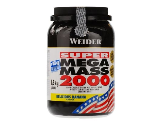 WEIDER, Mega Mass 2000, banan, 1500 g Weider
